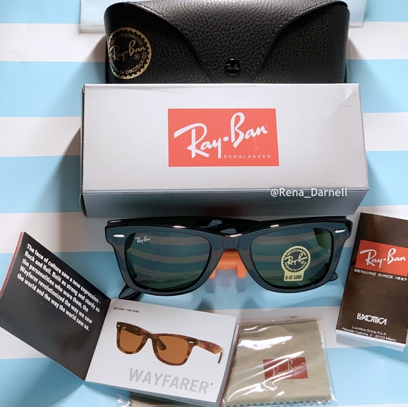 Ray-Ban Wayfarer RB2140 Black New - Picture 2 of 16